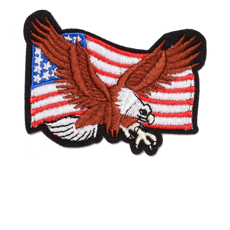 Embroidered clothing flag decoration patch