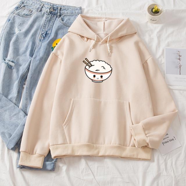 Happy Rieo Rice Bowl Soft Hoodie