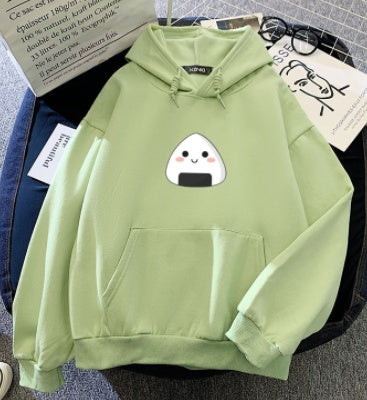 Women's Onigiri Soft Hoodie Apricot