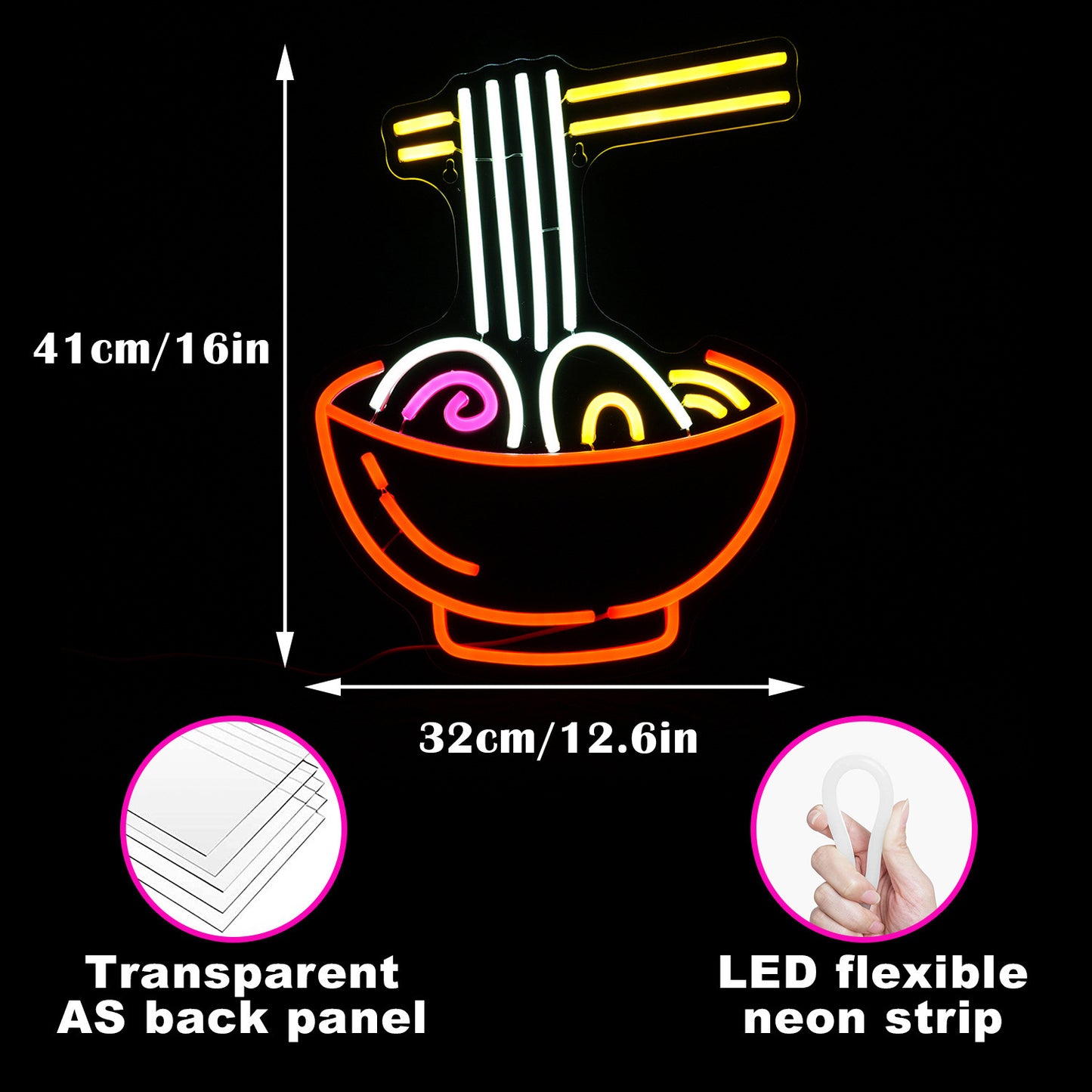 Lamian Noodles Neon Lamp Decoration