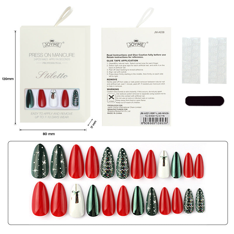 Christmas Nails Nail Tip Wear Supplies